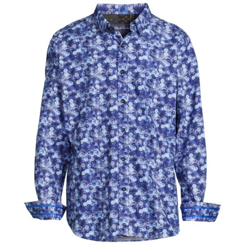 NWT Robert Graham Men's Hartley Tailored Fit Abstract Sport Shirt L